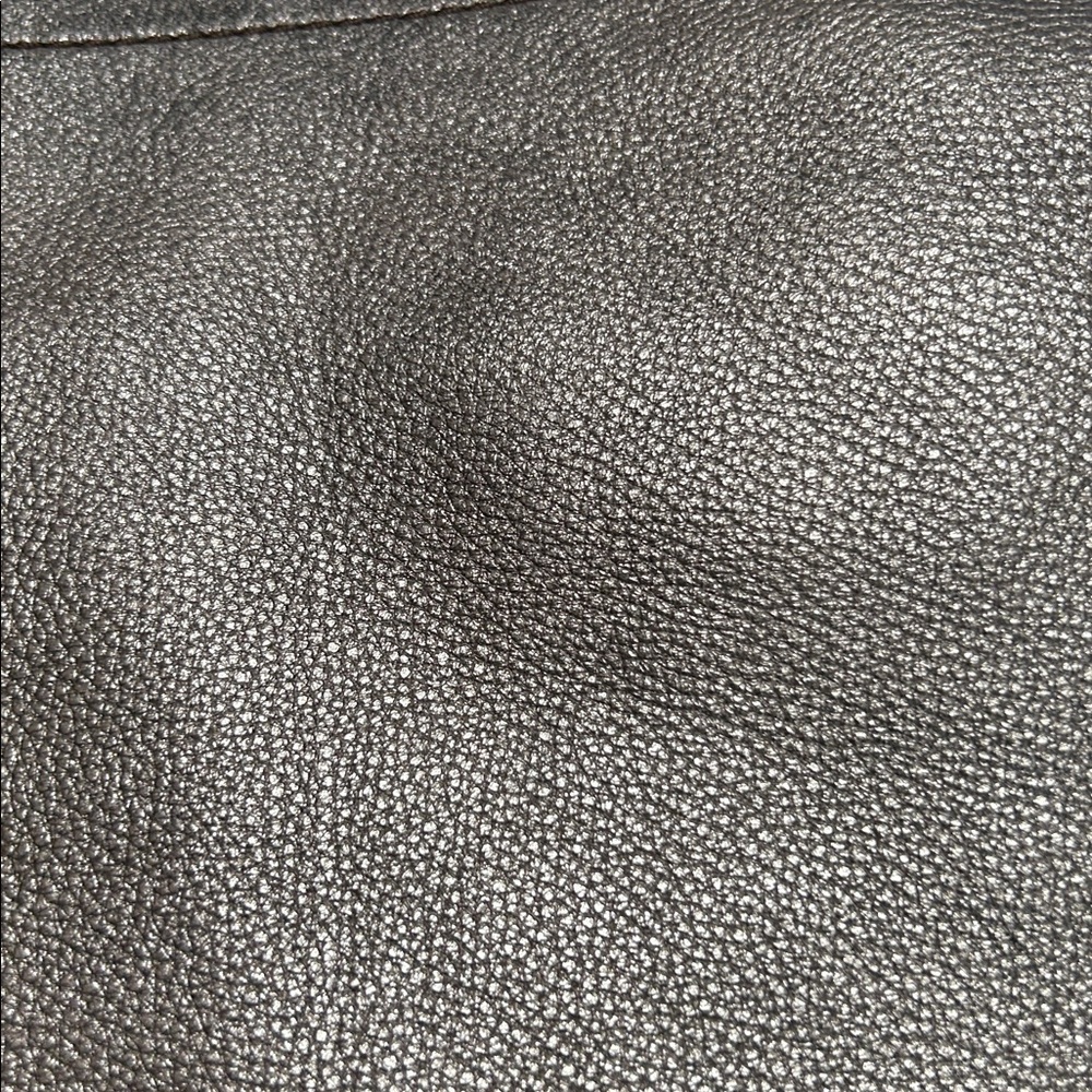 FOSSIL MADDOX EXPLORER HOBO METALLIC GRAY LEATHER SHOULDER BAG - Picture 13 of 16